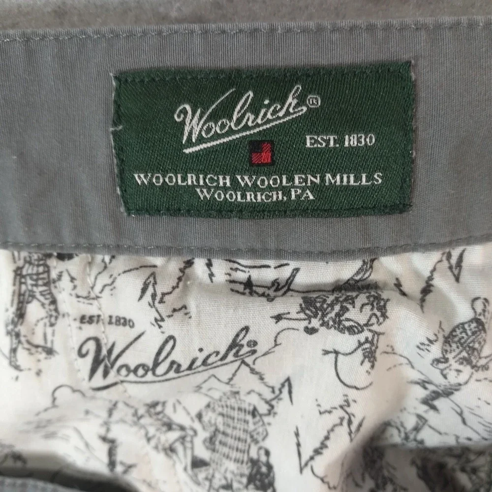 Woolrich chino pants men's 42 x 30 Grey Outdoor Flex stretch